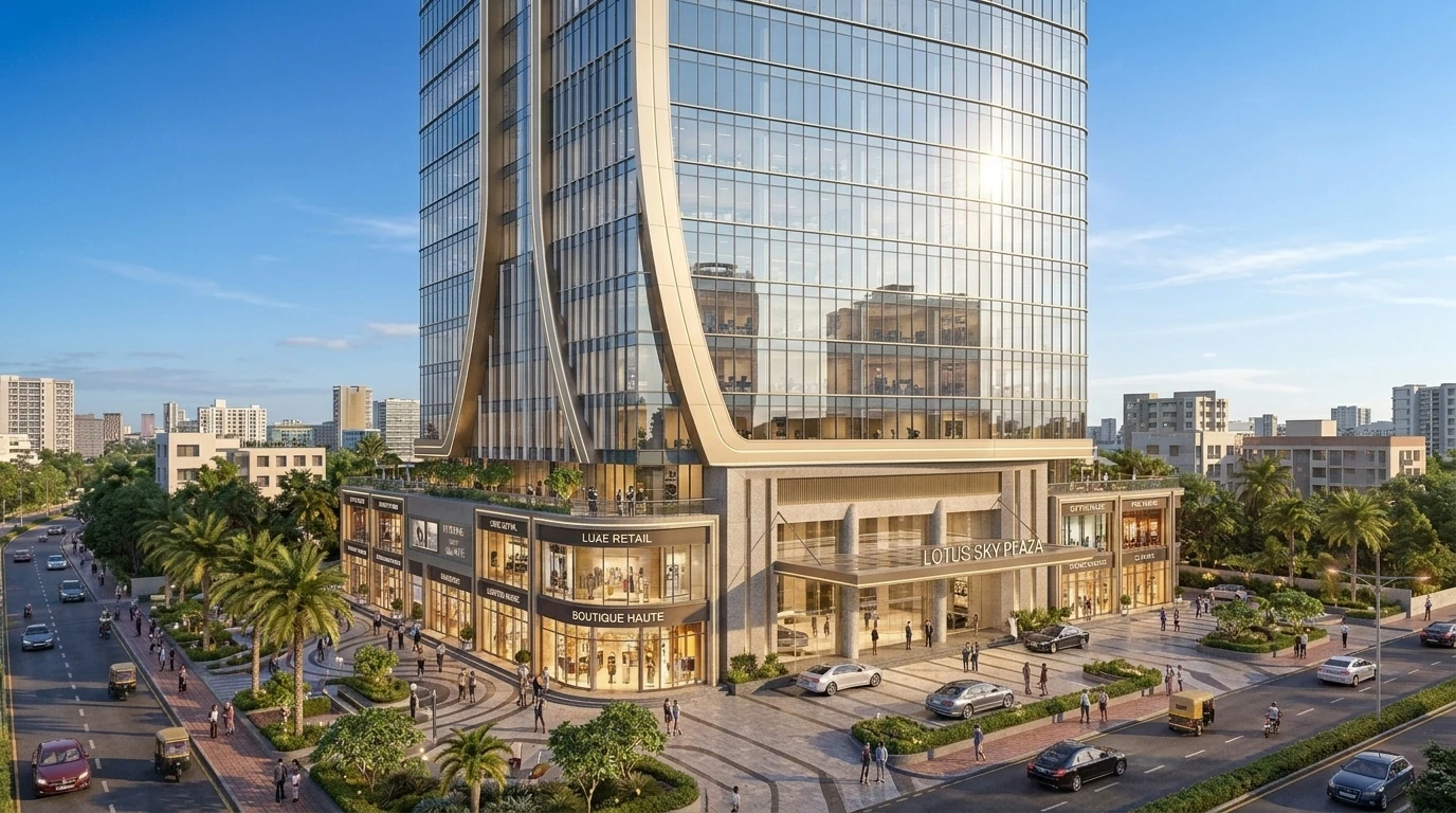 lotus sky plaza premium corporate offices and retail shops